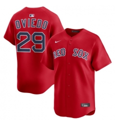 Men Boston Red Sox Nike Home Limited Jersey Red Oviedo Johan 29