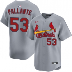 Men St  Louis Cardinals 53 Andre Pallante Grey 2024 Away Limited Stitched Baseball Jersey