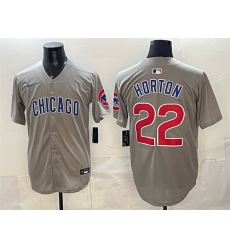 Men Chicago Cubs 22 Cade Horton Grey Limited Stitched Baseball Jersey Men Chicago Cubs 22 Cade Horton Grey Limited Stitched Baseball Jersey