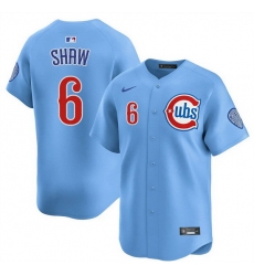 Men Chicago Cubs 6 Matt Shaw Blue 2024 25 2nd Alternate Limited Stitched Baseball Jersey Men Chicago Cubs 6 Matt Shaw Blue 2024 25 2nd Alternate Limited Stitched Baseball Jersey