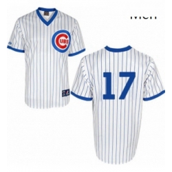 Mens Majestic Chicago Cubs 17 Kris Bryant Authentic White 1988 Turn Back The Clock Cool Base MLB Jersey