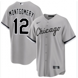 Men Chicago White Sox Colson Montgomery #12 Gray Stitched Jersey