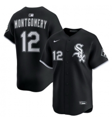 Men Chicago White Sox Nike Black Alternate Limited Jersey Montgomery Colson 12