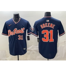 Men Detroit Tigers  31 Riley Greene Navy 2026 Alternate Vapor Premier Limited Stitched Baseball Jersey