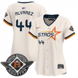 Women Houston Astros 44 Yordan Alvarez Cream 2025 City Connect Limited Stitched Baseball Jersey