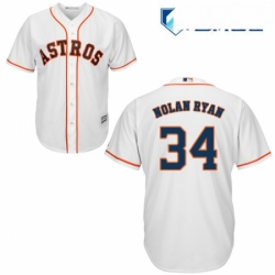 Womens Majestic Houston Astros 34 Nolan Ryan Replica White Home Cool Base MLB Jersey