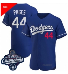 Toddler Los Angeles Dodgers 44 Andy Pages Cool Base 2025 World Champions Stitched Baseball Jersey Blue