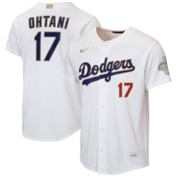 Youth Los Angeles Dodgers Shohei Ohtani Nike White 2026 Gold Collection Home Replica Jersey