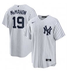 Men New York Yankees 19 Ryan McMahon White 2025 Cool Base Stitched Baseball Jersey