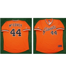 Men Willie McCovey 1978 San Francisco Giants #44 Cooperstown Orange Jersey Men Willie McCovey 1978 San Francisco Giants #44 Cooperstown Orange Jersey