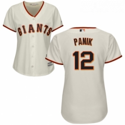 Womens Majestic San Francisco Giants 12 Joe Panik Authentic Cream Home Cool Base MLB Jersey