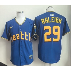 Men Seattle Mariners 29 Cal Raleigh Royal 2025 Limited Stitched jersey