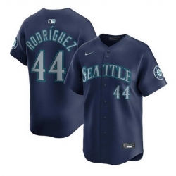 Men Seattle Mariners 44 Julio Rodr EDguez Navy Limited Stitched Baseball Jersey