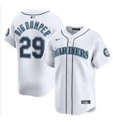 Men's Seattle Mariners Cal Raleigh Nike Big DUMPER White Cool Base Stitched MLB Jersey
