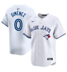 Men Toronto Blue Jays 0 Andres Gimenez Cool Base Stitched Baseball Jersey White