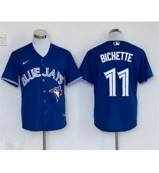 Men Toronto Blue Jays 11 Bo Bichette Royal Cool Base Stitched Baseball Jersey