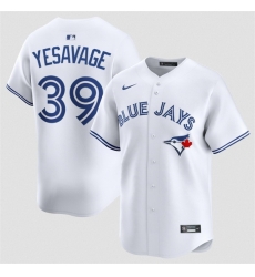 Men Toronto Blue Jays  39 Trey Yesavage White 2024 Home Limited Stitched Baseball Jersey