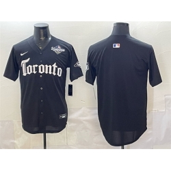 Men Toronto Blue Jays Blank White Gold 2025 American League Champions Limited Stitched Baseball Jersey