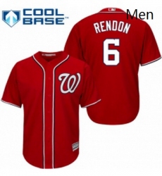 Mens Majestic Washington Nationals 6 Anthony Rendon Replica Red Alternate 1 Cool Base MLB Jersey