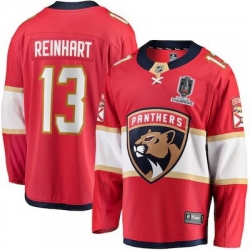 mens fanatics sam reinhart red florida panthers breakaway player jersey 2025 stanley cup champions