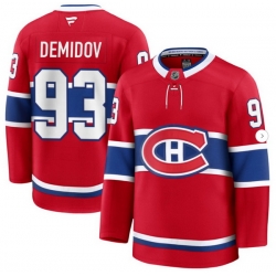 Men Montreal Canadiens #93 Ivan Demidov Fanatics Home Red Jersey
