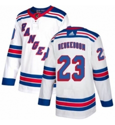 Men Adidas New York Rangers 23 Jeff Beukeboom Authentic White NHL Jersey