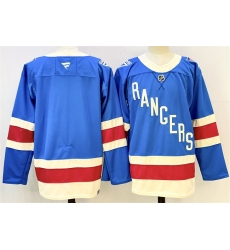 Men New York Rangers Blank Blue 2025 Stitched Hockey Jersey