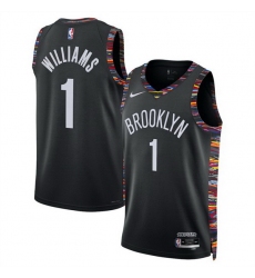 Men Brooklyn Nets 1 Ziaire Williams Black 2025 26 City Edition Stitched Basketball Jersey Men Brooklyn Nets 1 Ziaire Williams Black 2025 26 City Edition Stitched Basketball Jersey