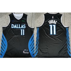 Men Dallas Mavericks 11 Kyrie Irving Black 2025 26 City Edition Stitched Basketball Jersey