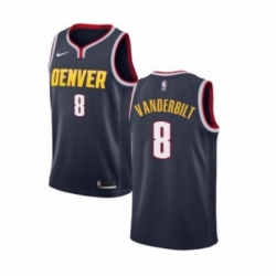 Womens Nike Denver Nuggets 8 Jarred Vanderbilt Swingman Navy Blue Road NBA Jersey Icon Editio