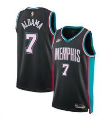 Men Memphis Grizzlies 7 Santi Aldama Black 2025 Classic Edition Stitched Basketball Jersey