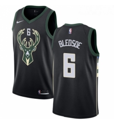 Womens Adidas Milwaukee Bucks 6 Eric Bledsoe Authentic Black Alternate NBA Jersey Statement Edition 