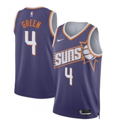 Men Phoenix Suns 4 Jalen Green Purple 2025 Icon Edition Stitched Basketball Jersey