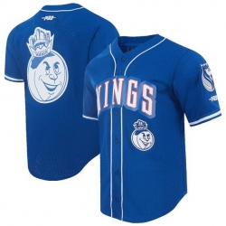 Men Sacramento Kings Blue 2024 25 City Edition Stitched Baseball Jersey