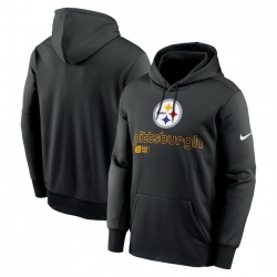 Men Nike Black Pittsburgh Steelers Performance Pullover Hoodie