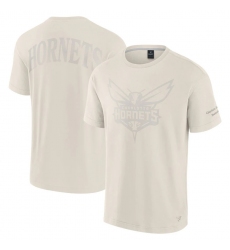 Men Fanatics Cream Charlotte Hornets Elements Iconic T Shirt