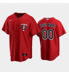 Men Women Youth Toddler MINNESOTA TWINS Custom Stitched Jersey Red