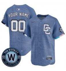Men Women Youth Washington Nationals ACTIVE PLAYER Custom Blue 2025 City Connect Limited Stitched Baseball Jersey