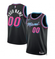 Miami Heat Nike Unisex 2025 2026 City Edition Swingman Custom Jersey Black