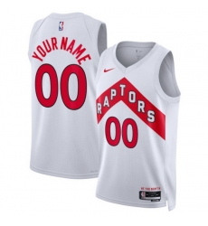 Toronto Raptors Nike Unisex Swingman Custom Jersey White Association Edition