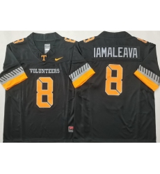 Men Tennessee Volunteers Black #8 Nico IAMALEAVA White F U S E Stitched NCAA Jersey