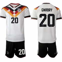 Germany 2026 FIFA World Cup Soccer Jersey White #20 GNABRY