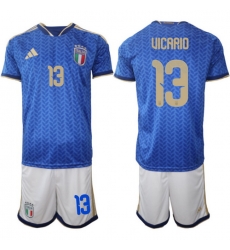 Italy 2026 FIFA World Cup Soccer Jersey Blue #13 VICARIO