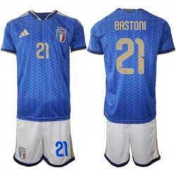 Italy 2026 FIFA World Cup Soccer Jersey Blue #21 PASTONI