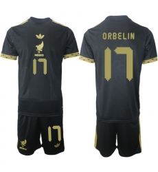 Men Mexico 2025 Soccer Jerseys BlackGold #17 ORBELIN