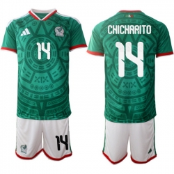 Mexicoa 2026 FIFA World Cup Soccer Jersey Green #14 CHICHARITO