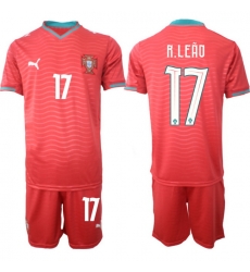Portugal 2026 FIFA World Cup Soccer Jersey Red #17 R.LEAO