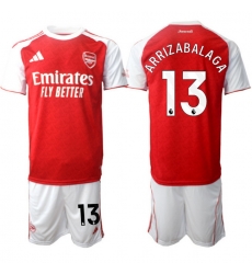 Men Arsenal 2026 Soccer Jerseys Red White #13 ARRIZABALAGA