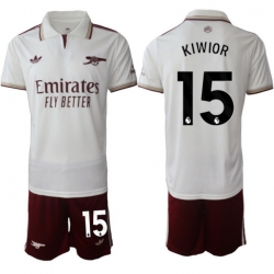 Men Arsenal 2026 Soccer Jerseys White #15 KIWIOR