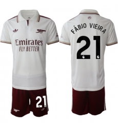 Men Arsenal 2026 Soccer Jerseys White #21 FABIO VIEIRA